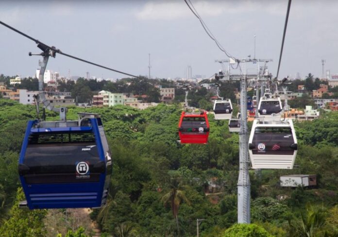 Línea 1 del Teleférico de Santo Domingo suspendido por avería mecánica