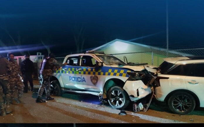 Tragedia en Villa González: patrulla involucrada en choque mortal