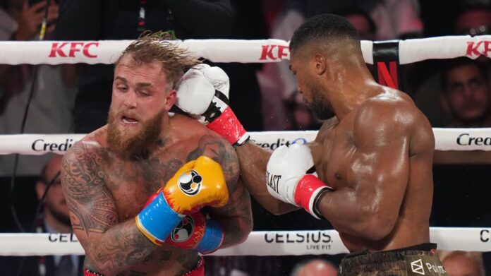 Jake Paul sufrió doble fractura de mandíbula tras pelea con Anthony Joshua