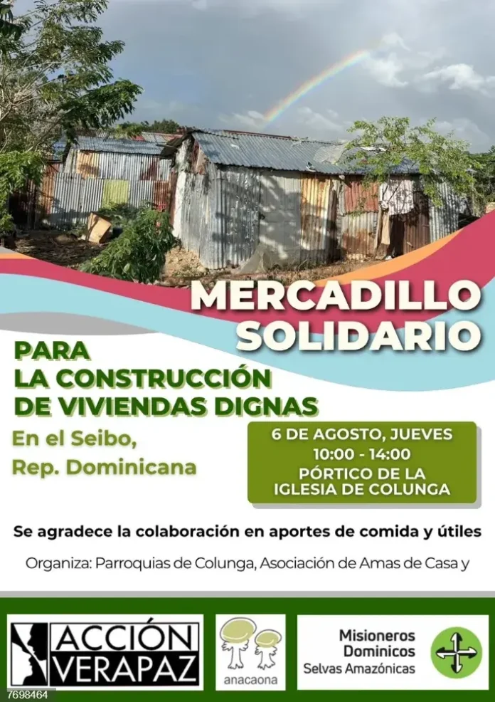 Mercadillos solidarios en España recaudarán fondos para construir viviendas en El Seibo