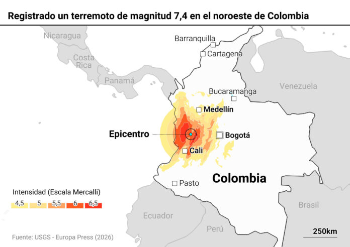 Reportan desde Colombia al menos 23 muertos, cientos desaparecidos y amplia destrucción