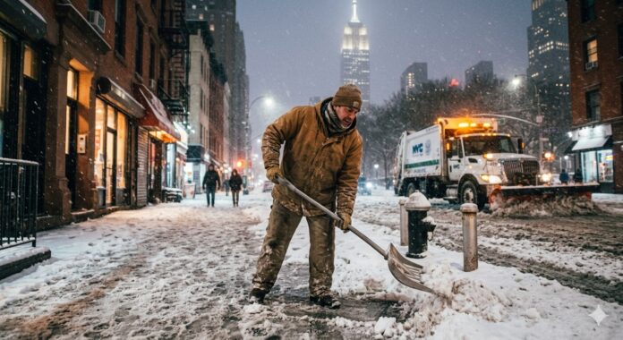 Nueva York pagará a US$30 y US$45 por hora extra a removedores de nieve