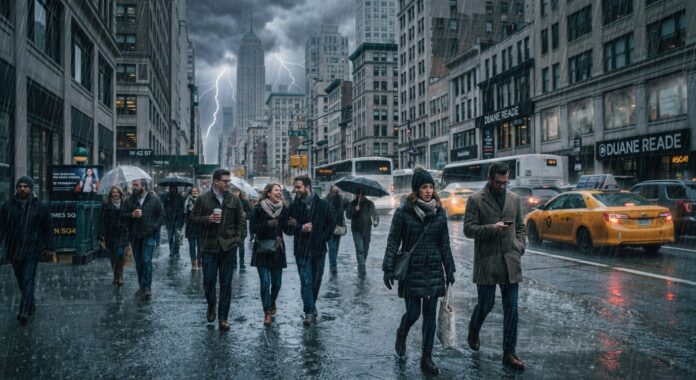 Nueva York prevé tormentas severas, vientos de 60 mph y frío de hasta 30 °F